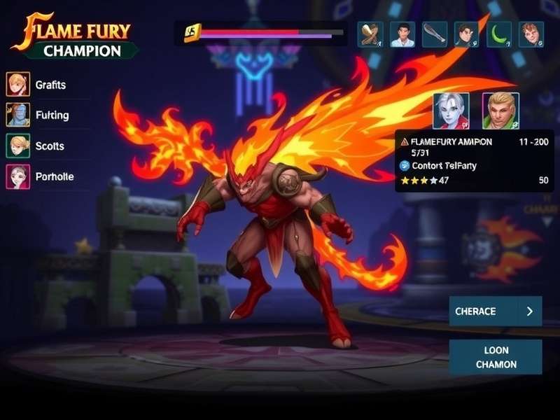 Flame Fury Champion Character Roster